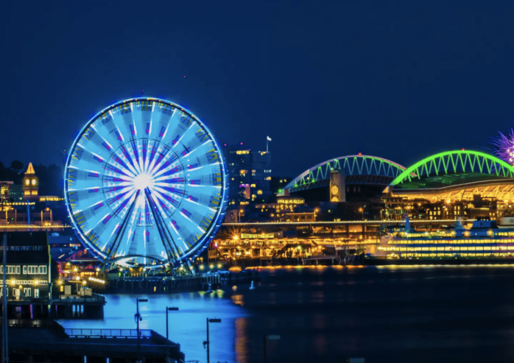 outdoor team building -Seattle Great Wheel Pier 57
